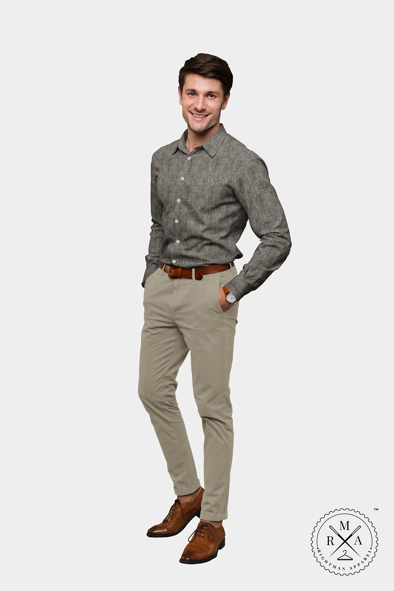 Black Linen Shirt SH367